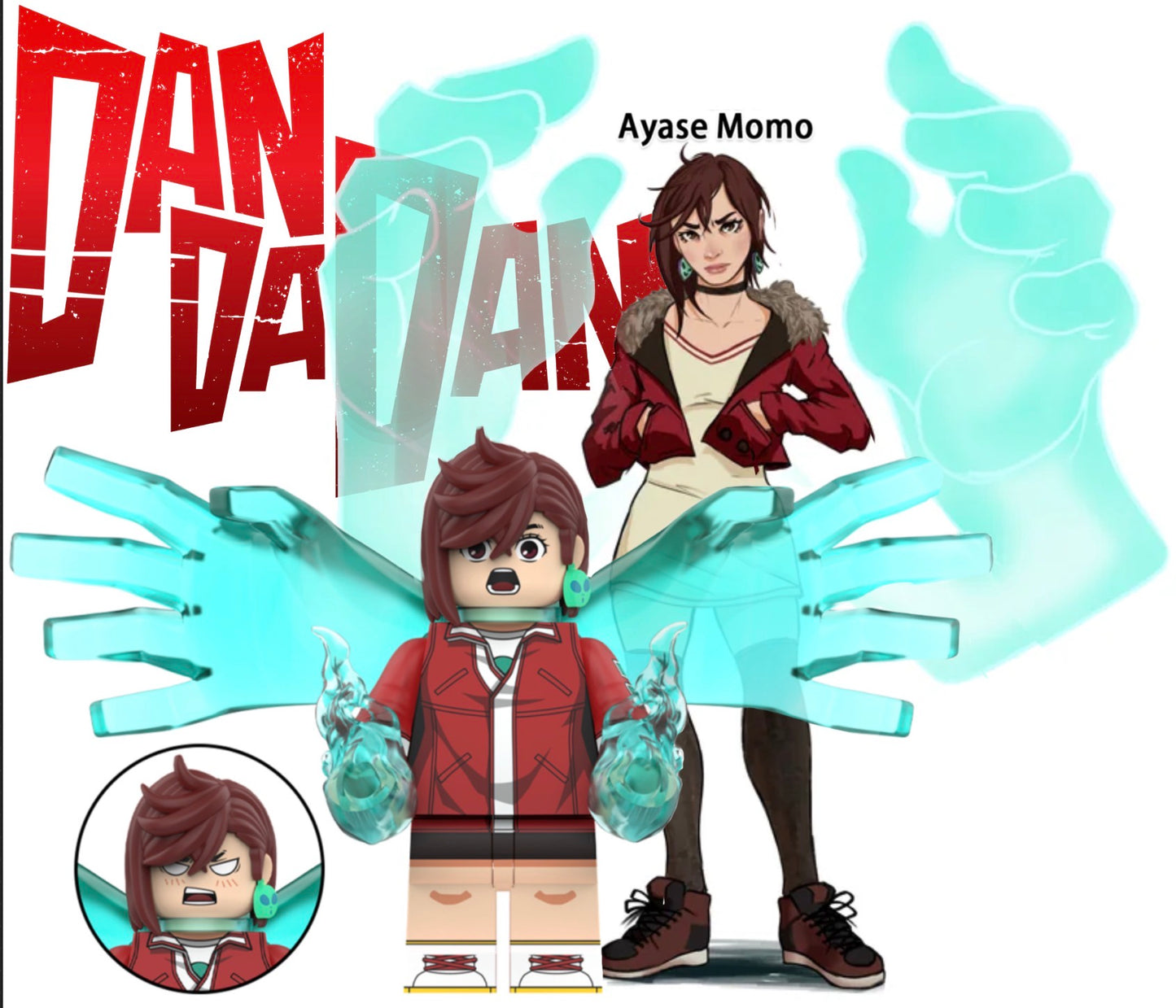 ⭐️⭐️ MINIFIGURE DANDADAN UNIVERS: AYASE MOMO ⭐️⭐️custom