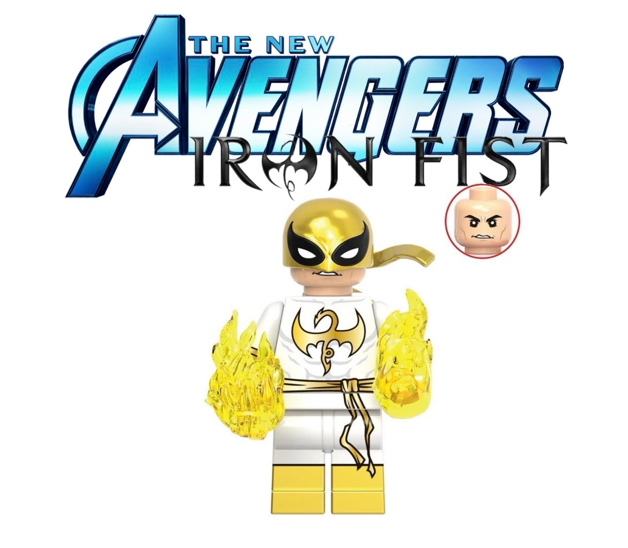PREVENTE MINIFIGURE MARVEL UNIVERS: IRON FIST (TENUE NEW AVENGERS) custom Disponibilité fin Mai 2026