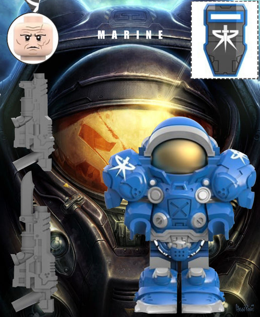 PREVENTE MINIFIGURE STARCRAFT UNIVERS: MARINE custom Disponibilité fin février 2025