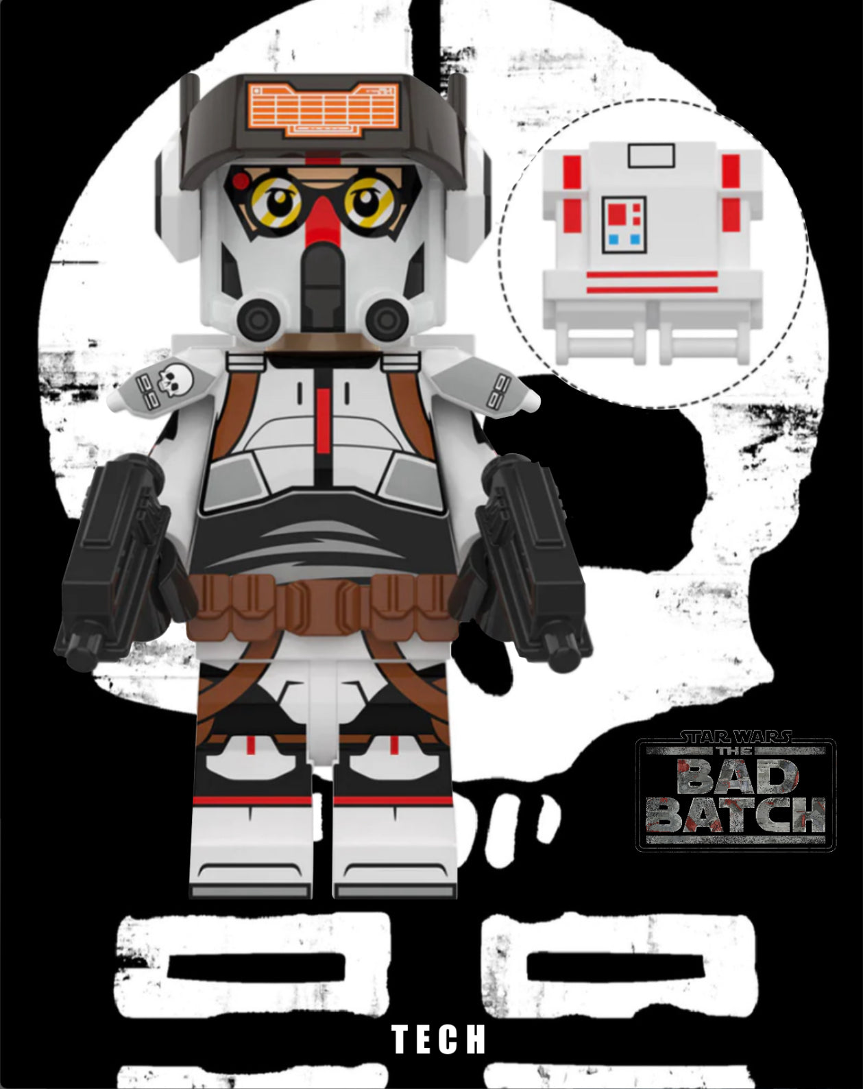 MINIFIGURE STAR WARS UNIVERS: TECTH "THE BAD BATCH CLONETROOPER" CUSTOM