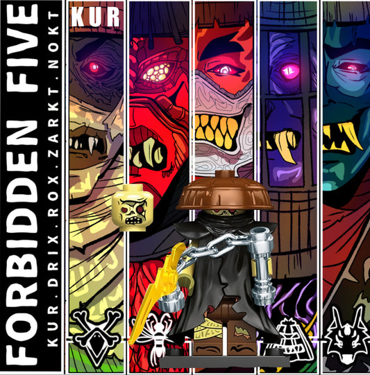 PREVENTE♥️♥️♥️MINIFIGURE NINJAGO UNIVERS: KUR FORBIDDEN FIVE ♥️♥️♥️CUSTOM DISPONIBILITÉ FIN SEPTEMBRE 2025