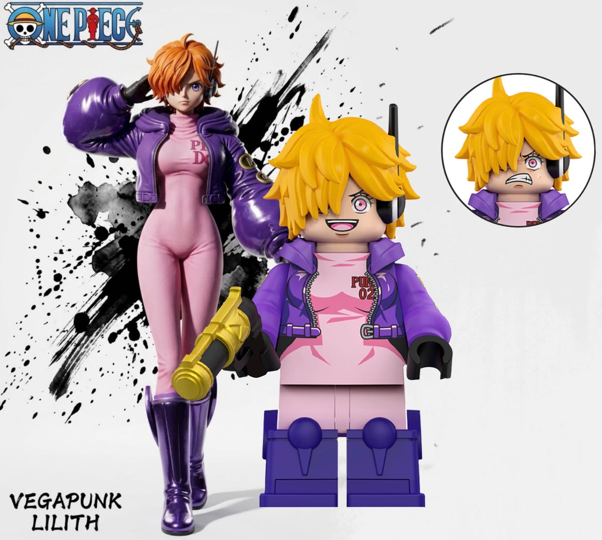 ⭐️⭐️⭐️MINIFIGURE ONE PEACE UNIVERS: VEGAPUNK LILITH ⭐️⭐️⭐️custom DISPONIBILITÉ DÉCEMBRE 2026