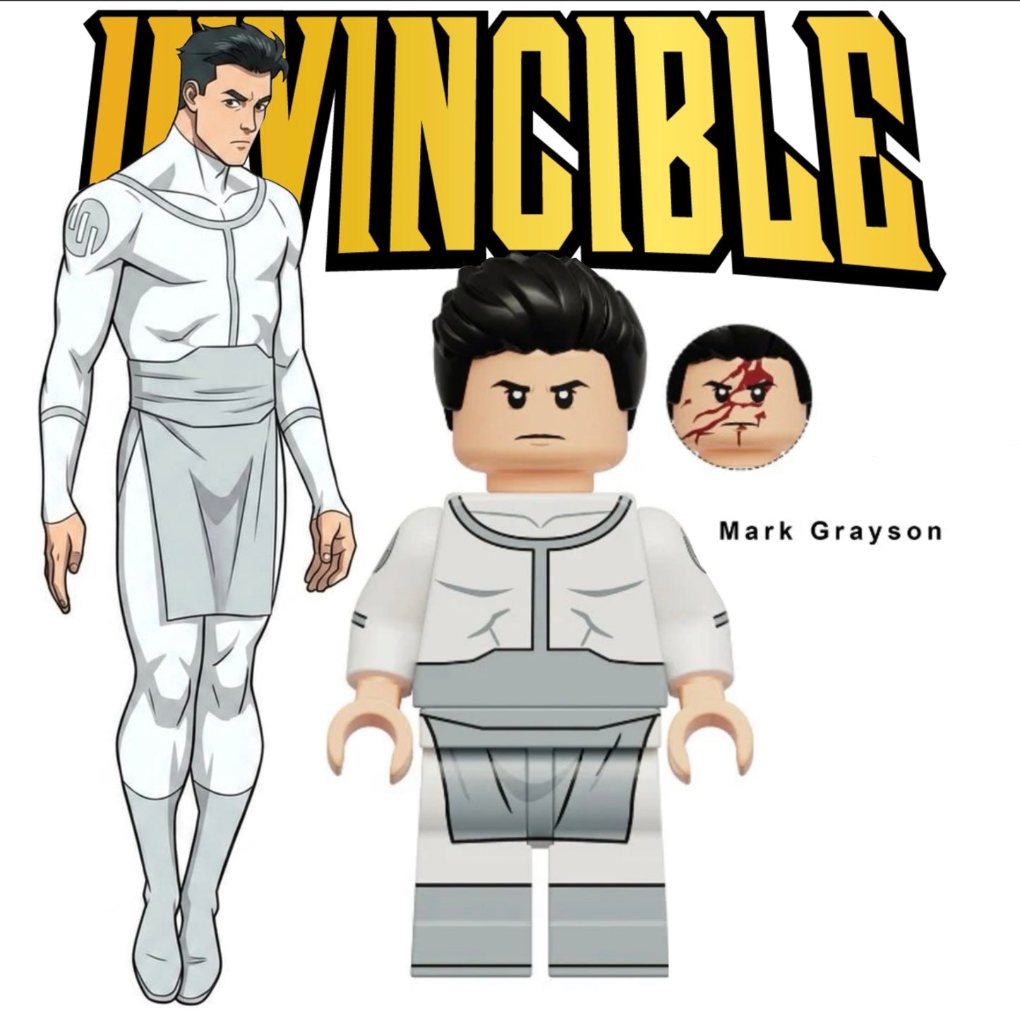 PREVENTE MINIFIGURE INVINCIBLE UNIVERS : MARK GRAYSON custom Disponibilité fin juillet 2026