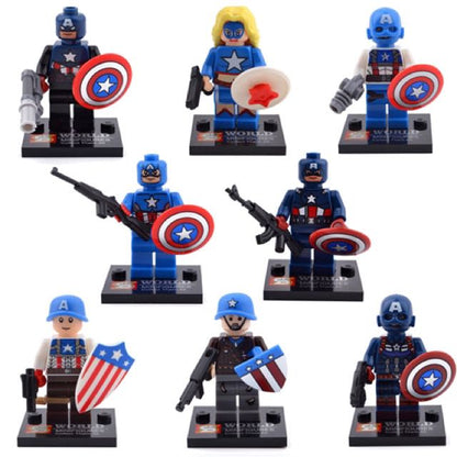 INTROUVABLE MINIFIGURE MARVEL UNIVERS DE 2014: CAPTAIN AMERICA custom ⚠️Derniers articles en stock⚠️
