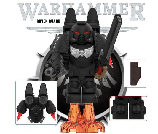 PREVENTE ♥️♥️MINIFIGURE WARHAMMER 40K UNIVERS: RAVEN GUARD ♥️♥️custom Disponibilité début Novembre 2025