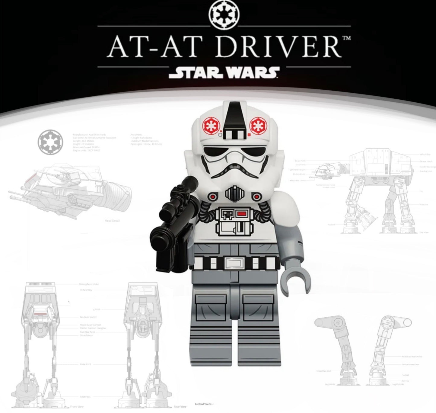 PREVENTE MINIFIGURE STAR WARS UNIVERS: AT-AT DRIVER CUSTOM Disponibilité mi-septembre 2026