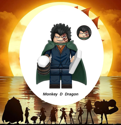 PREVENTE♥️♥️MINIFIGURE ONE PEACE: MONKEY D DRAGON ♥️♥️custom Disponibilité fin Décembre 2024