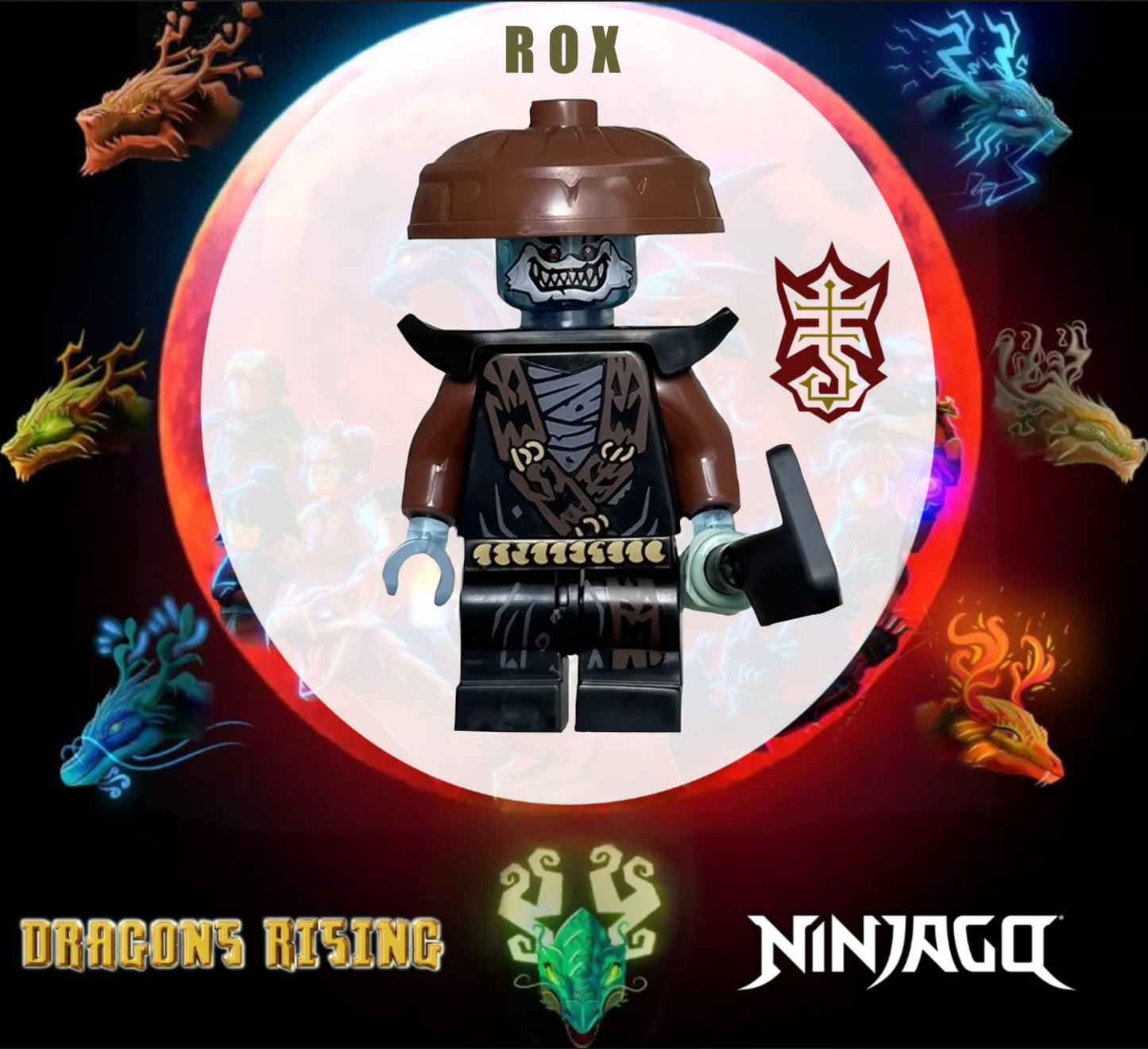 MINIFIGURE NINJAGO UNIVERS: ROX FORBIDDEN FIVE CUSTOM