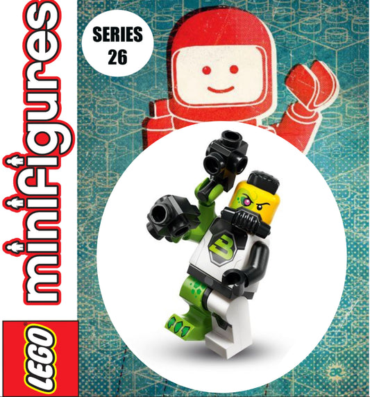 MINIFIGURE SPACE SÉRIES 26: Mutated Blacktron "socle+fascicule" custom