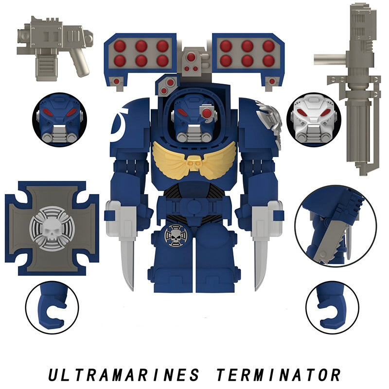 ⭐️⭐️⭐️MINIFIGURE WARHAMMER 40K UNIVERS: ULTRAMARINES TERMINATOR ⭐️⭐️⭐️custom