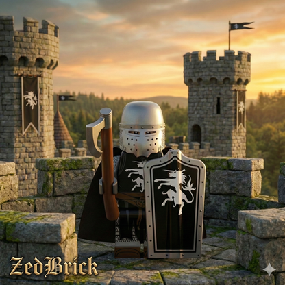 MINIFIGURE MÉDIÉVALE UNIVERS: UNICORN KNIGHT Custom