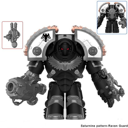 ⭐️⭐️⭐️BIG MINIFIGURE WARHAMMER 40K UNIVERS: RAVEN PATTERN-RAVEN GUARD ⭐️⭐️⭐️custom