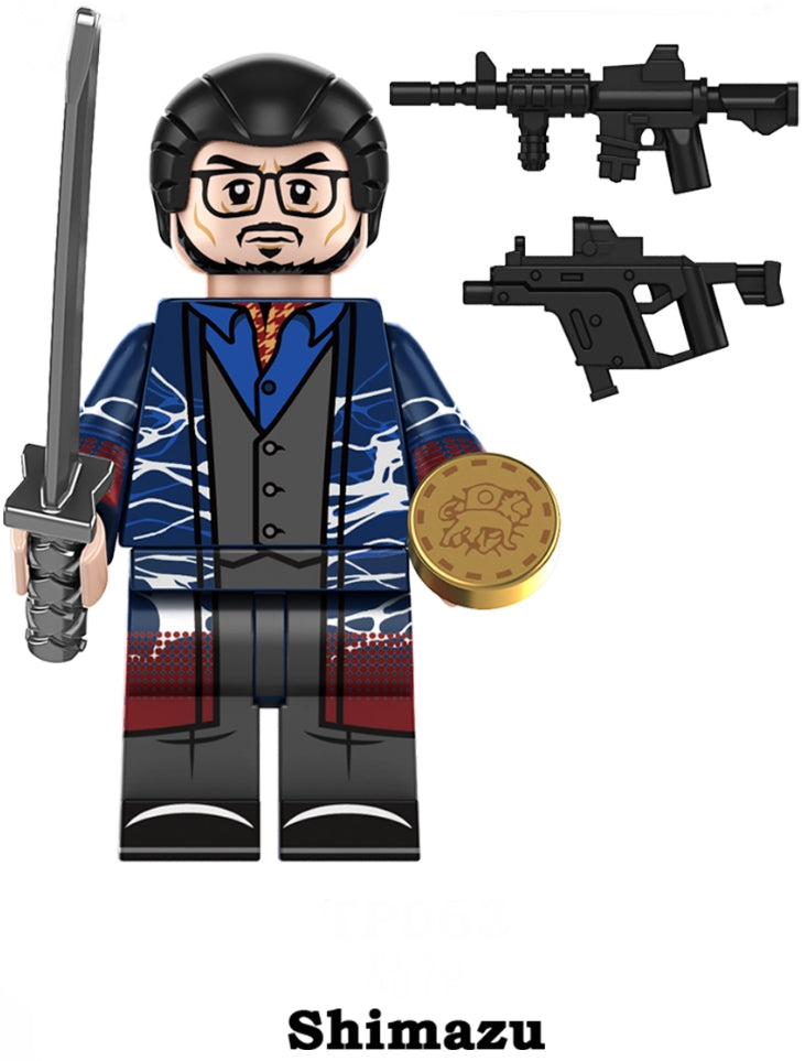 MINIFIGURE JOHN WICK UNIVERS:  SHIMAZU custom