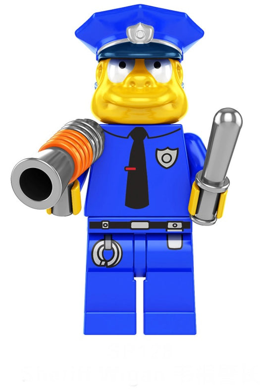 MINIFIGURE THE SIMPSON UNIVERS : CHEF WIGGUM custom