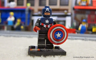 INTROUVABLE MINIFIGURE MARVEL UNIVERS DE 2014: CAPTAIN AMERICA custom ⚠️Derniers articles en stock⚠️