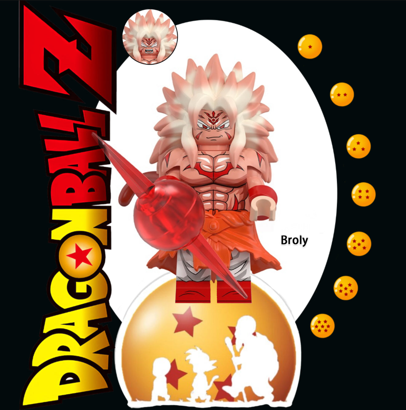 PREVENTE MINIFIGURE DRAGON BALL Z UNIVERS: BROLY Custom Disponibilité fin janvier 2026