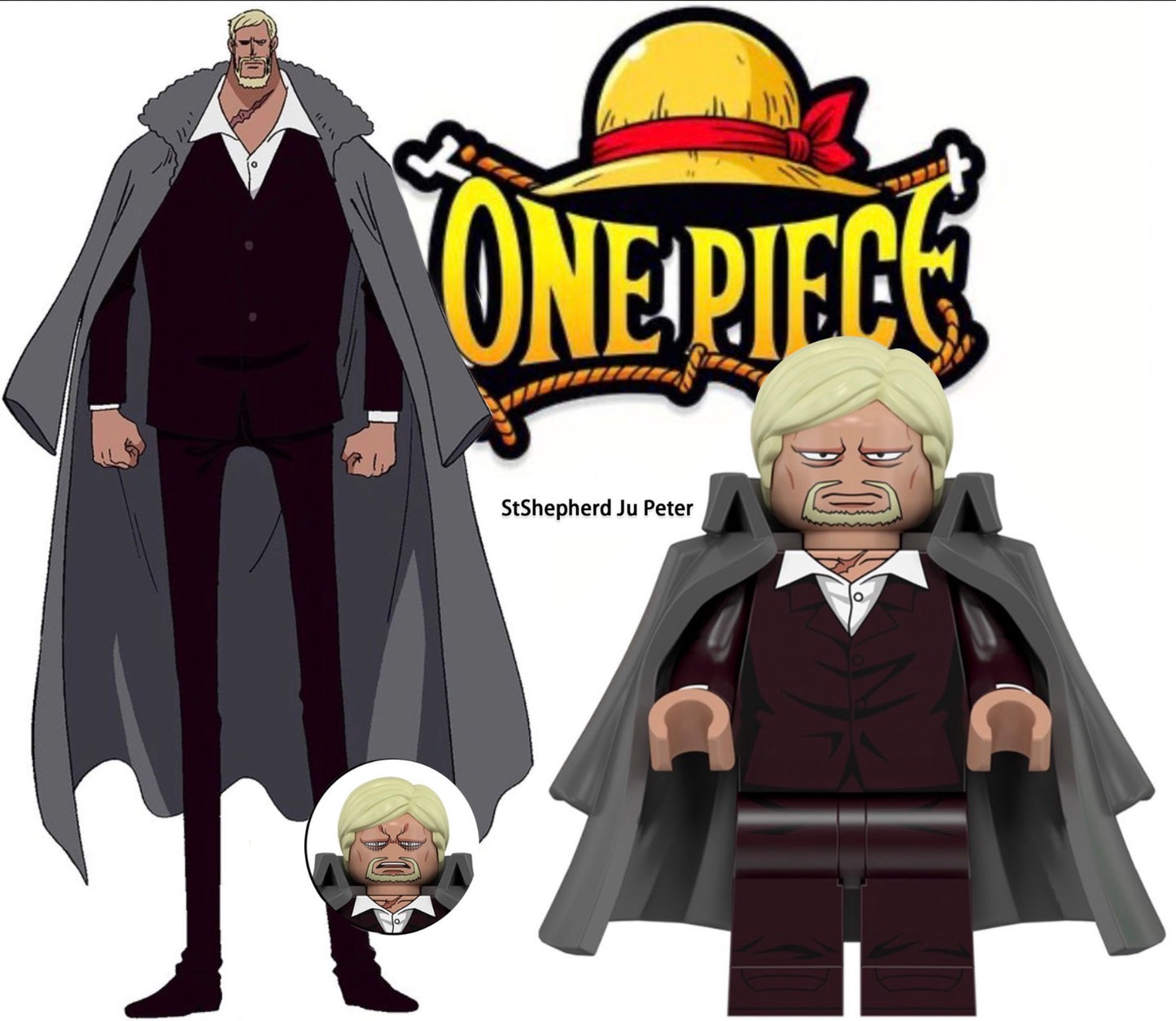 ⭐️⭐️⭐️MINIFIGURE ONE PEACE UNIVERS: StSHEPHERD JU PETER ⭐️⭐️⭐️custom