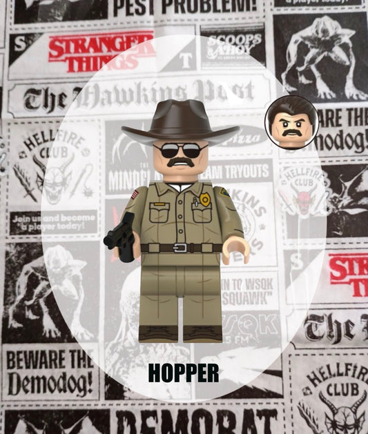 MINIFIGURE STRANGER THINGS UNIVERS: HOPPER Custom