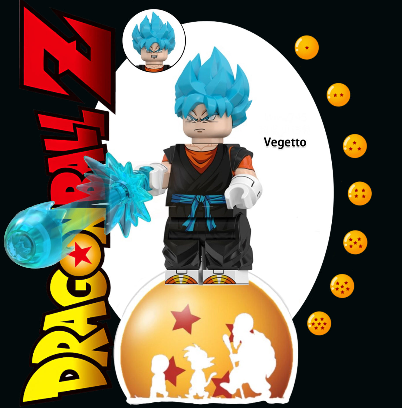 PREVENTE MINIFIGURE DRAGON BALL Z UNIVERS: VEGETTO Custom Disponibilité fin janvier 2026
