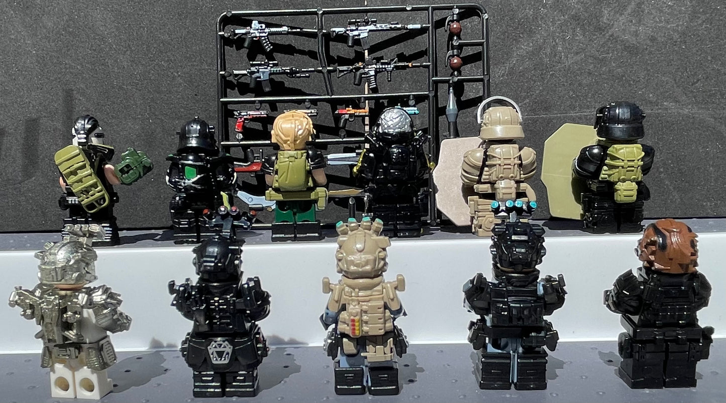 ♥️♥️MINIFIGURE VIDEO GAMES DELTA FORCE UNIVERS: CORRUPTED GOLDEN ROSE ♥️♥️custom