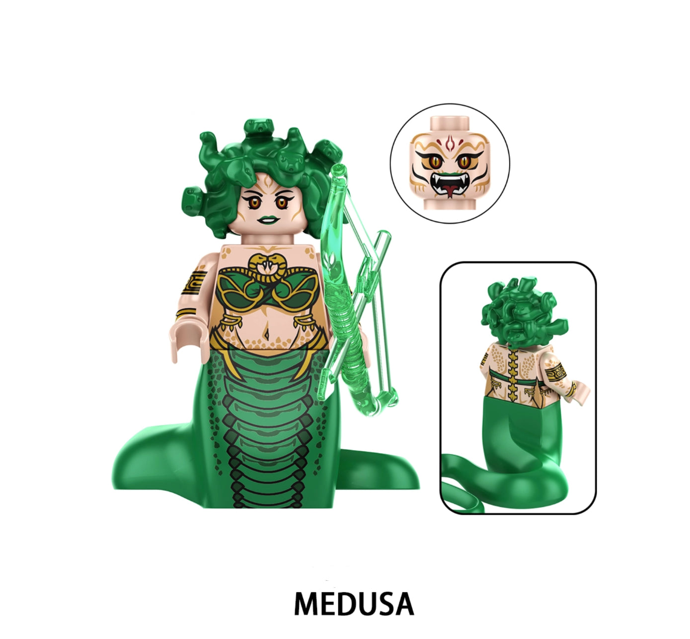 ♥️♥️♥️MINIFIGURE LES DIEUX UNIVERS: MÉDUSA ♥️♥️♥️custom