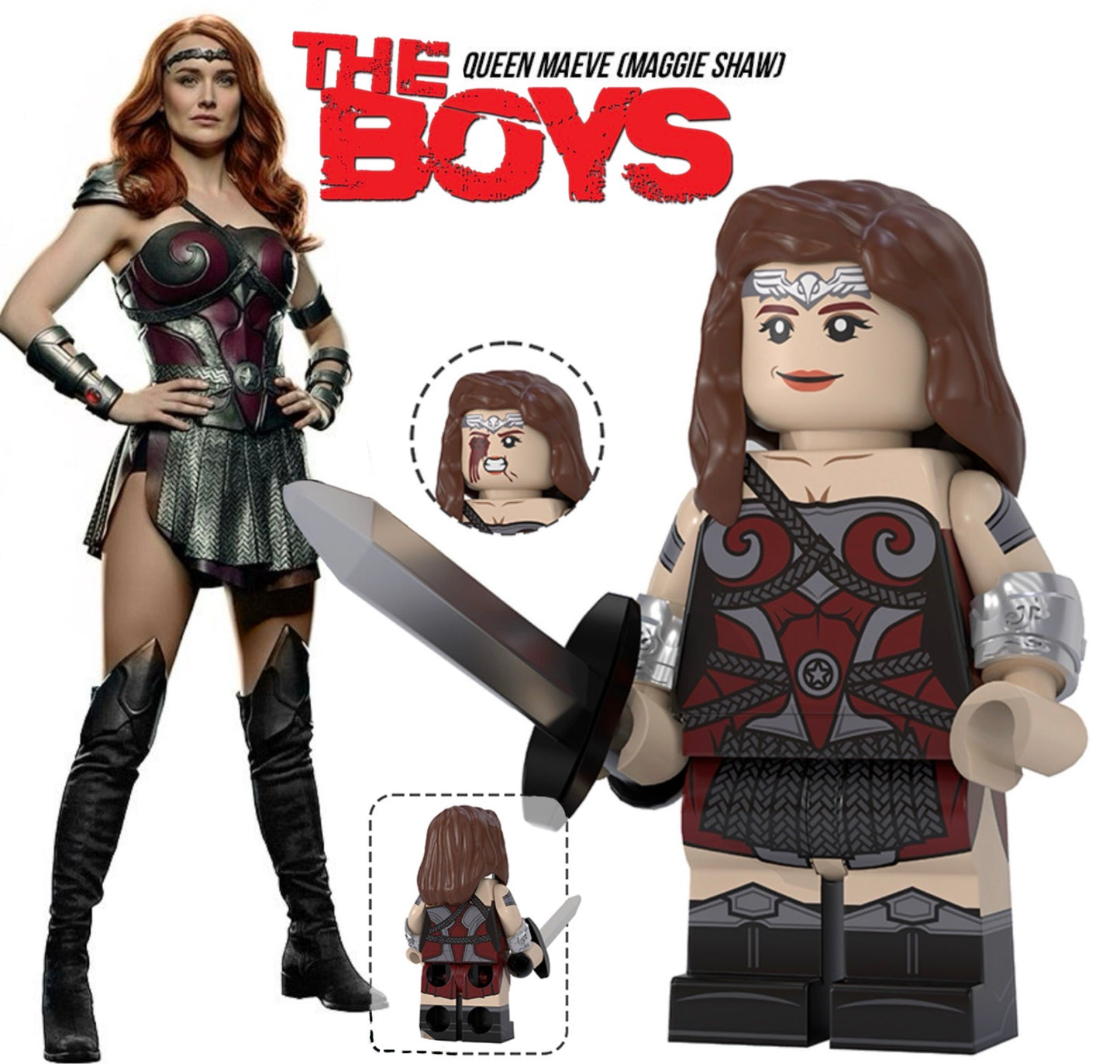 PREVENTE MINIFIGURE THE BOYS UNIVERS: QUEEN MAEVE custom Disponibilité mi-septembre 2026