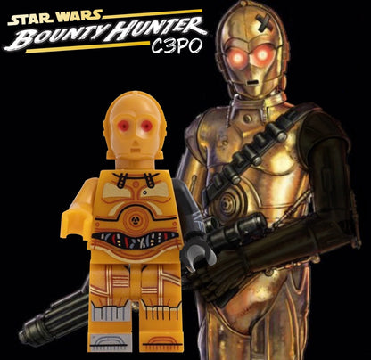 MINIFIGURE STAR WARS UNIVERS: BOUNTY HUNTER C3PO Custom