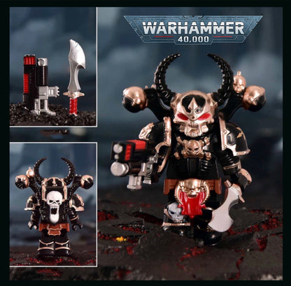 PREVENTE MINIFIGURE WARHAMMER 40K UNIVERS: CHAOS SPACE MARINES custom Disponibilité fin juin 2026