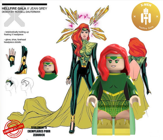 ⭐️⭐️⭐️MINIFIGURE MARVEL UNIVERS EDITION LIMITÉE : HEILFIRE GALA JEAN GREY⭐️⭐️⭐️custom