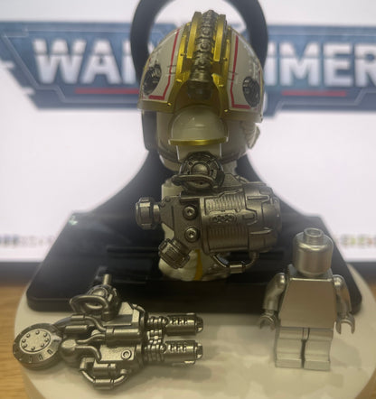 ⭐️⭐️⭐️BIG MINIFIGURE WARHAMMER 40K UNIVERS: SATURNINE PATTERN-WHITE SCARS ⭐️⭐️⭐️custom