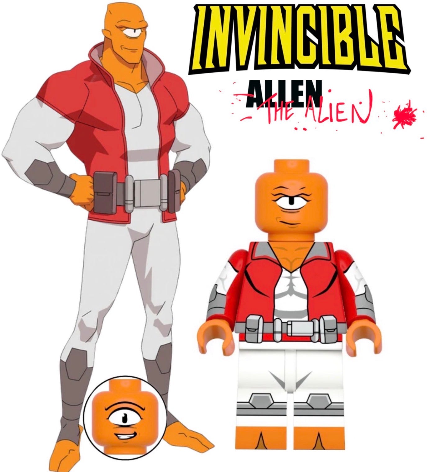 PREVENTE MINIFIGURE INVINCIBLE UNIVERS : ALLEN THE ALIEN custom Disponibilité début juin 2026