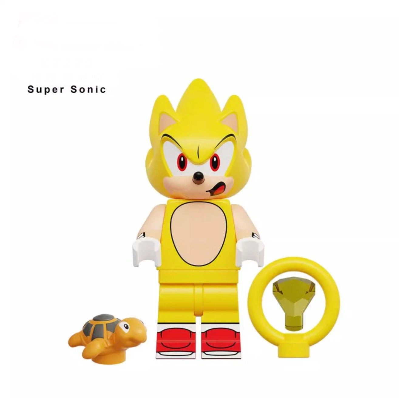 MINIFIGURE  SONIC UNIVERS : SUPER SONIC Custom