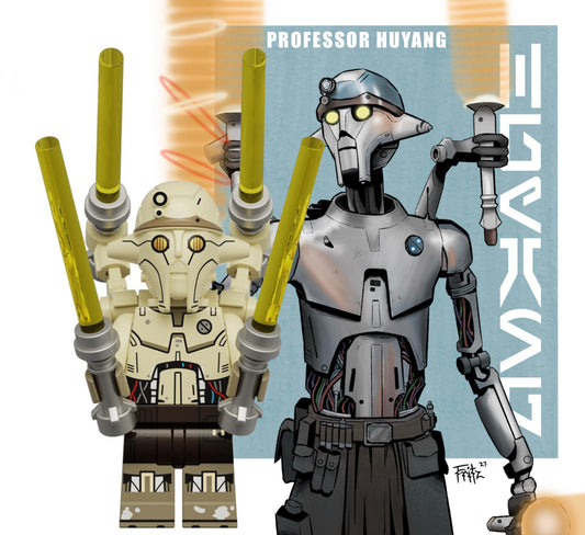 ♥️♥️♥️MINIFIGURE STAR WARS UNIVERS:  PROFESSEUR HUYANG ♥️♥️♥️CUSTOM