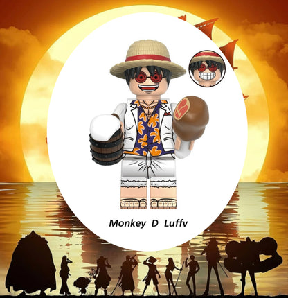 PREVENTE♥️♥️MINIFIGURE ONE PEACE: MONKEY D. LUFFY ♥️♥️custom Disponibilité fin Décembre 2024