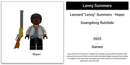 ⭐️⭐️⭐️MINIFIGURE RED DEAD REDEMPTION UNIVERS: Lenny Summers ⭐️⭐️⭐️Custom