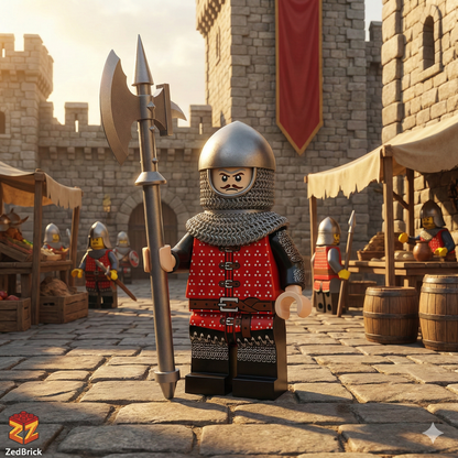 MINIFIGURE MÉDIÉVALE UNIVERS: SOLDAT Custom