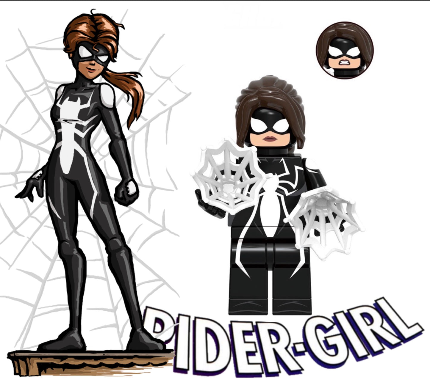 MINIFIGURE MARVEL UNIVERSE (SPIDERMAN): SPIDER-GIRL Custom