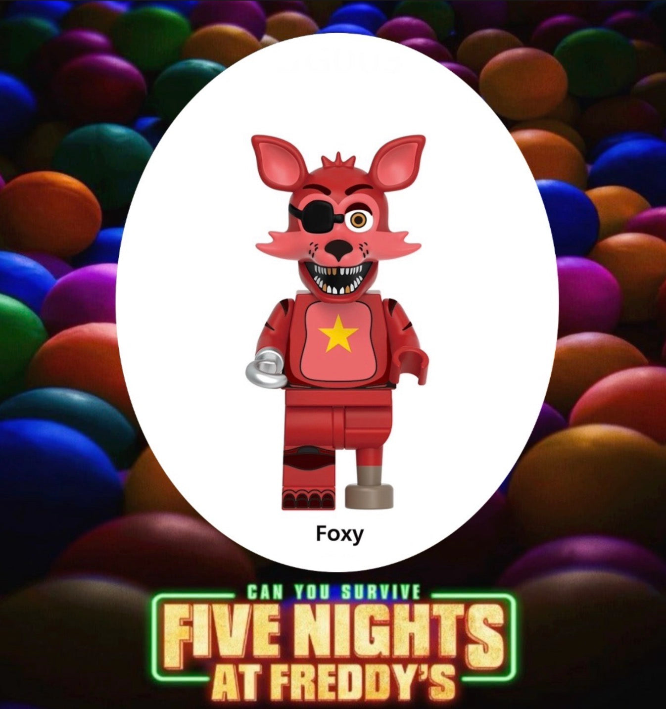MINIFIGURE HORREUR UNIVERS: FOXY "FIVE NIGHTS AT FREDDY’S"CUSTOM