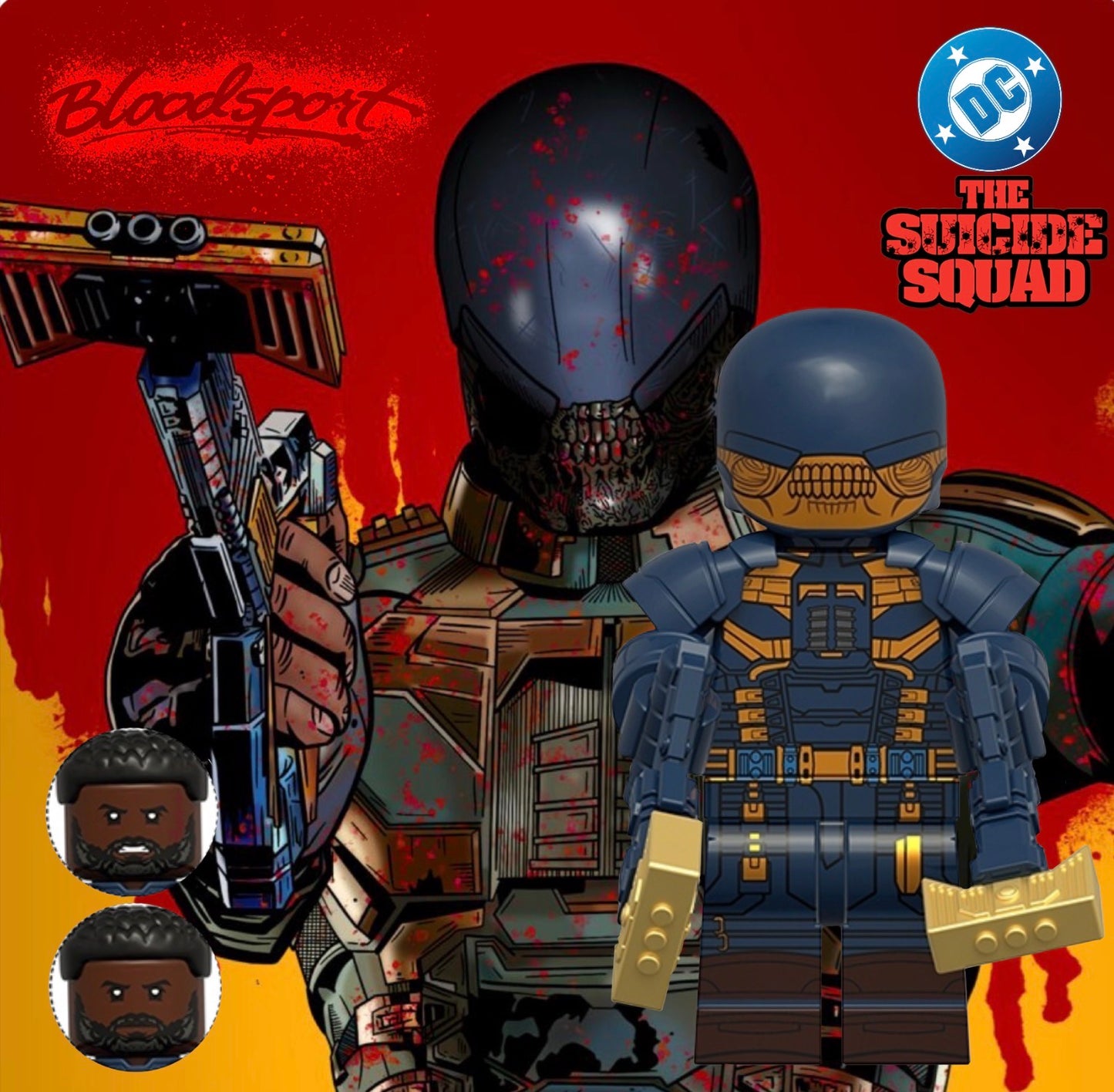 ⭐️⭐️⭐️MINIFIGURE DC UNIVERS : BLOODSPORT⭐️⭐️⭐️custom