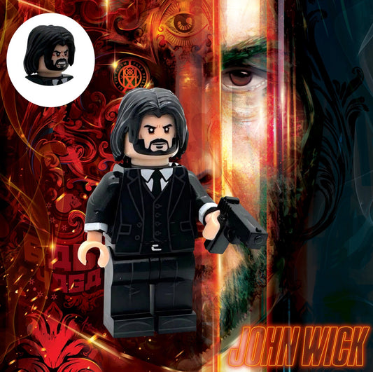 MINIFIGURE JOHN WICK UNIVERS: JOHN WICK custom