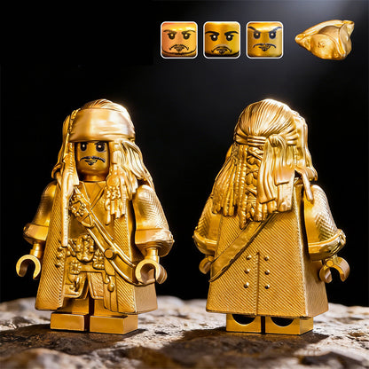 SUPERBE⭐️⭐️⭐️MINIFIGURE DISNEY UNIVERS EDITION LIMITÉE : JACK SPARROW GOLD ⭐️⭐️⭐️custom