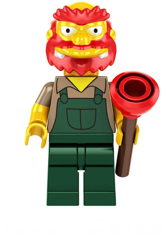 MINIFIGURE THE SIMPSON UNIVERS : GROUNDSKEEPER custom