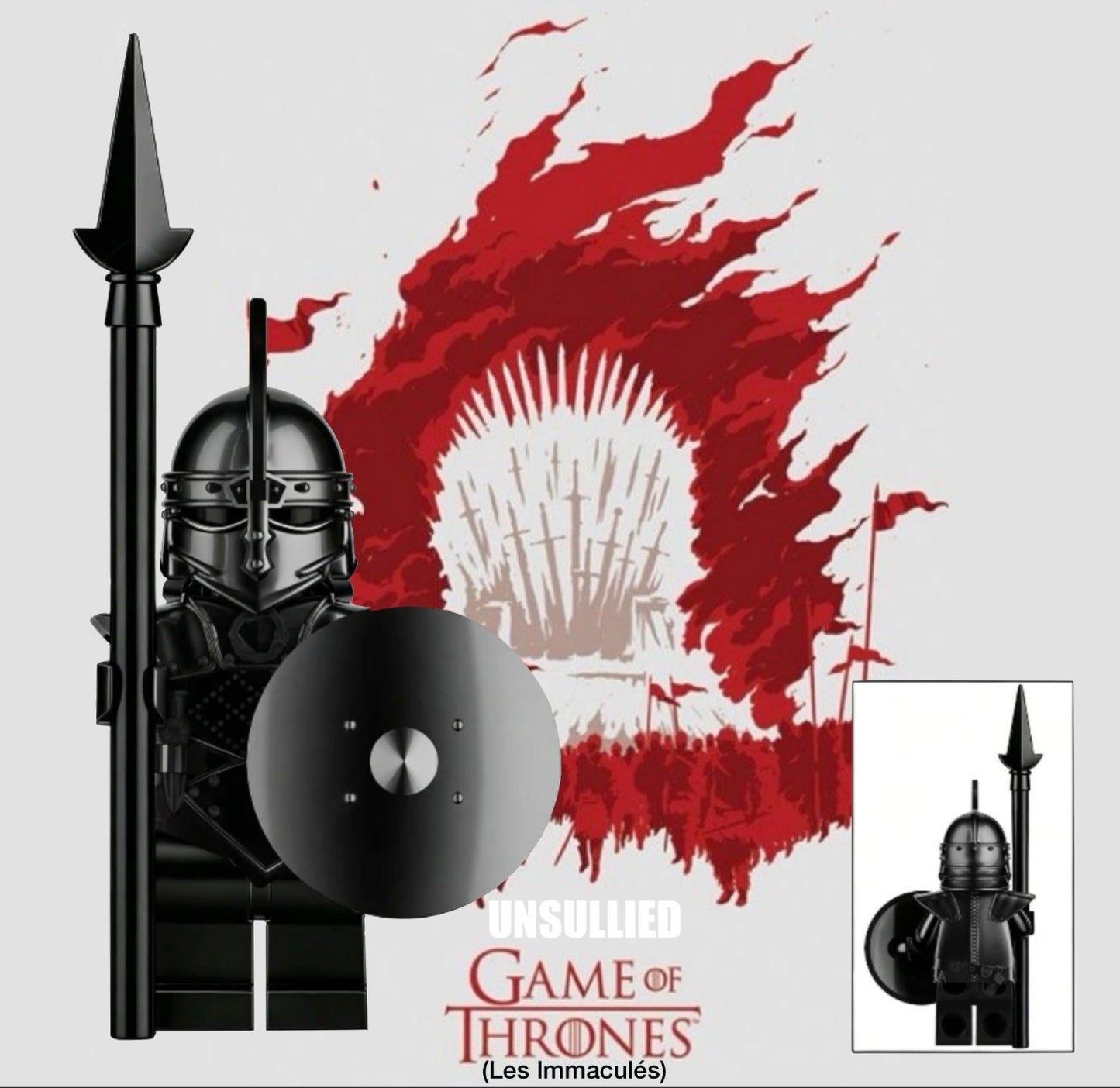 PREVENTE MINIFIGURE GAME OF THRONES UNIVERS: UNSULLIED (version B) Custom Disponibilité fin septembre 2026