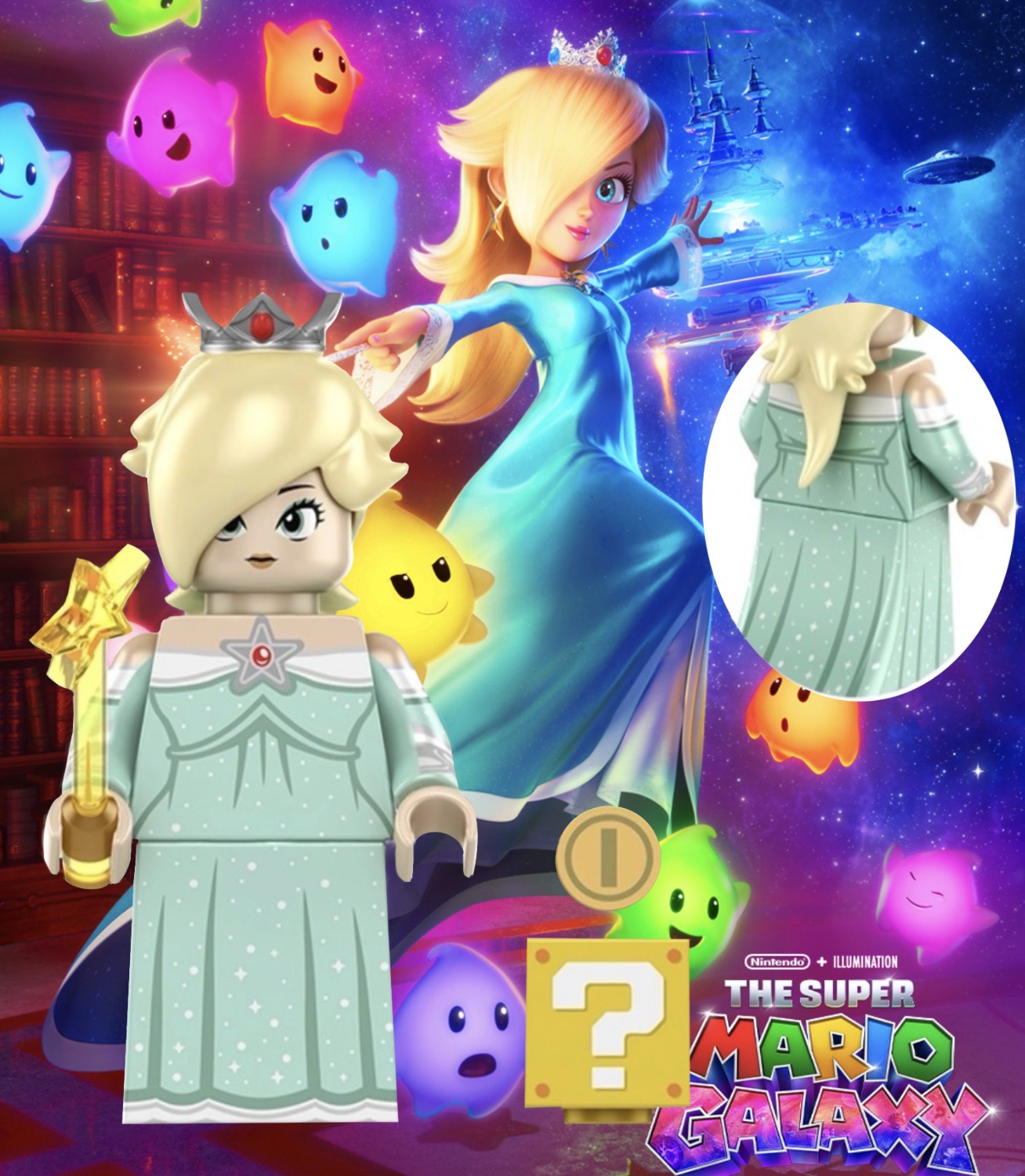 MINIFIGURE SUPER MARIO GALAXIE UNIVERS: PRINCESS ROSALINA custom
