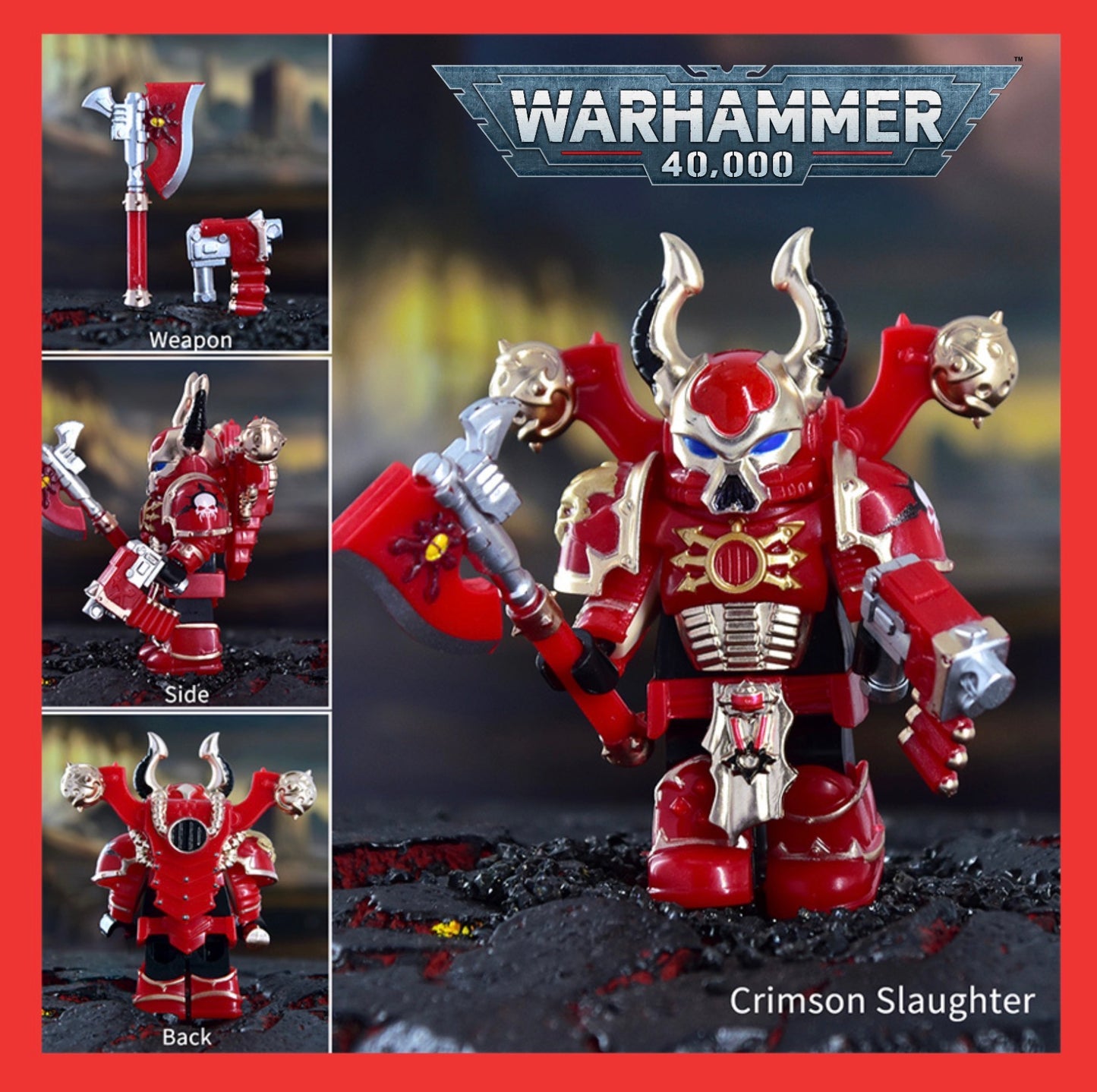 PREVENTE MINIFIGURE WARHAMMER 40K UNIVERS: CRIMSON  SLAUGHTER custom Disponibilité fin juin 2026