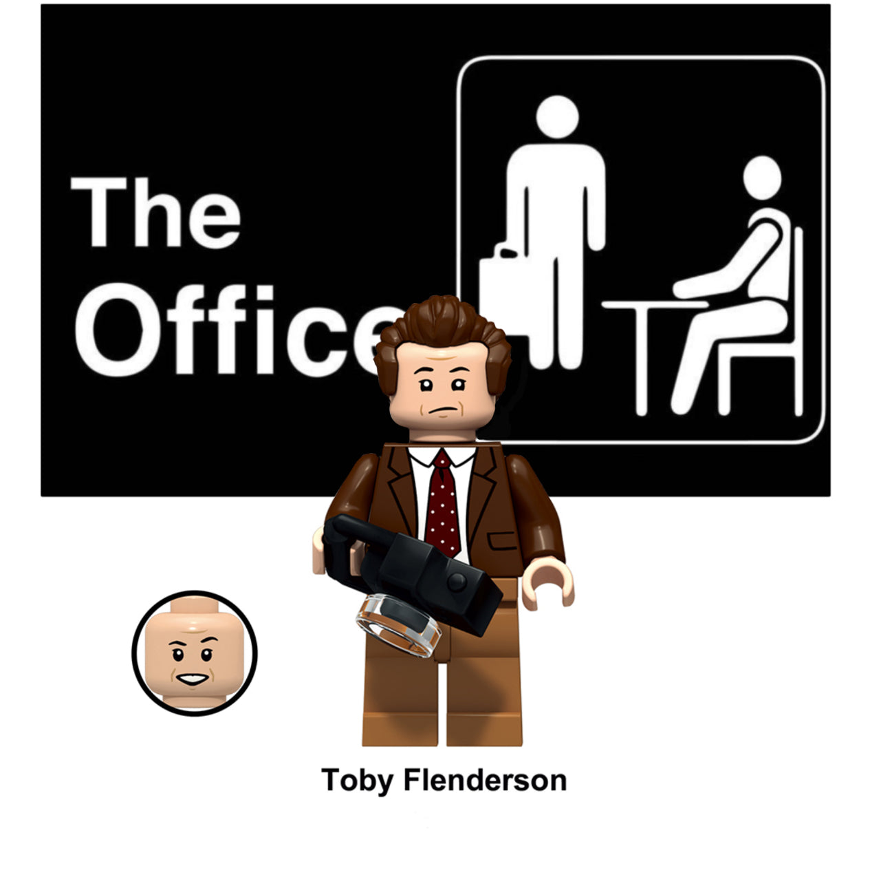 MINIFIGURE THE OFFICE UNIVERS: TOBY FLENDERSON Custom