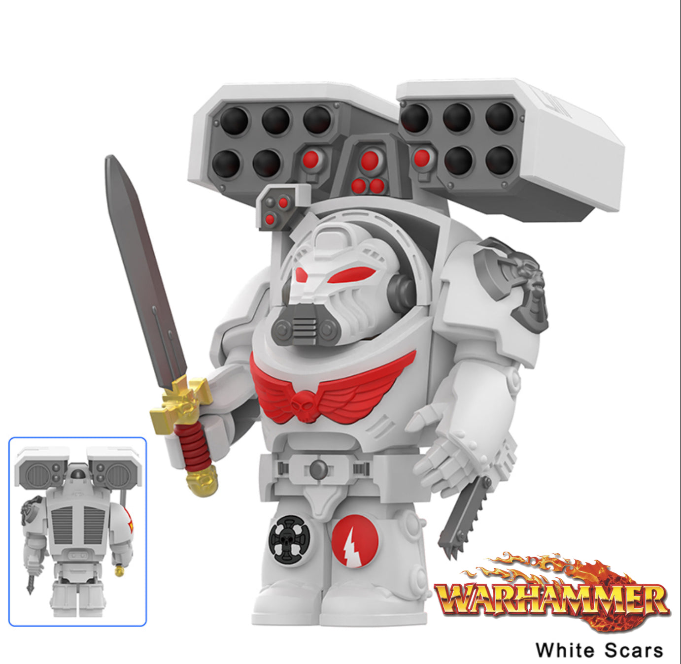 PREVENTE♥️♥️♥️MINIFIGURE WARHAMMER 40K UNIVERS: WHITE SCARS custom DISPONIBILITÉ FIN DÉCEMBRE 2025