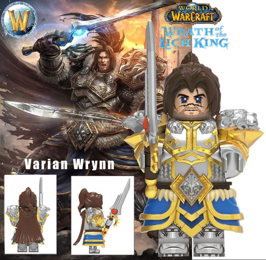 PREVENTE♥️♥️♥️MINIFIGURE WORLD OF WARCRAFT UNIVERS: VARIAN WRYNN (Version A) ♥️♥️♥️ custom Disponibilité fin septembre 2025