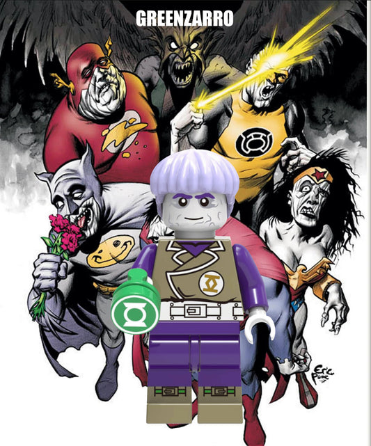 MINIFIGURE VINTAGE DC UNIVERS : BIZARRO GREEN LANTERN (2019)custom