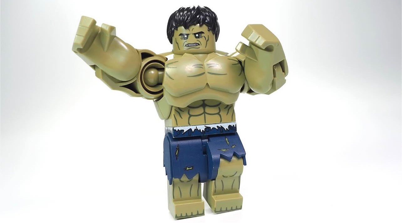 ♥️♥️♥️BIG MINIFIGURE MARVEL UNIVERS: INCREDIBLE HULK (C) ♥️♥️♥️custom